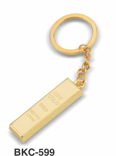 Gold Bar Keychain