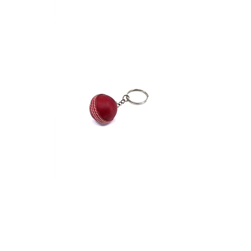 Cricket Ball Keychain