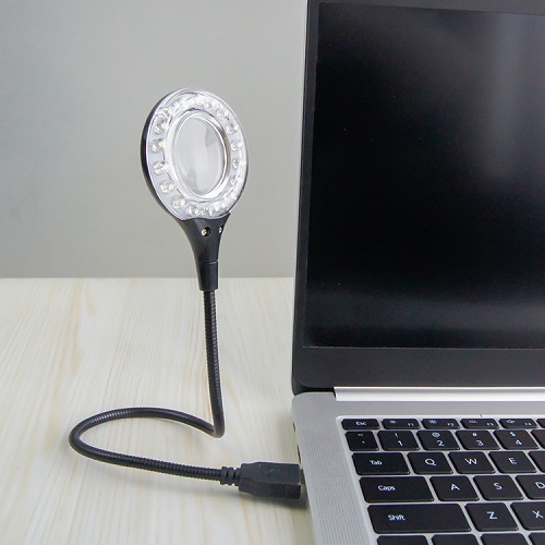 2 Pieces USB LED Light USB Light for Laptop Keyboard Light Gooseneck Light  Computer Light Flexible Stick Dimmable LED Lamp Touch Switch for Reading