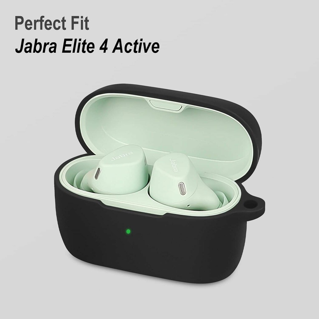 Anti-fall Earbuds Case For Jabra Elite 4 Active Bluetooth Wireless Earphone  Silicone Protective Cover For