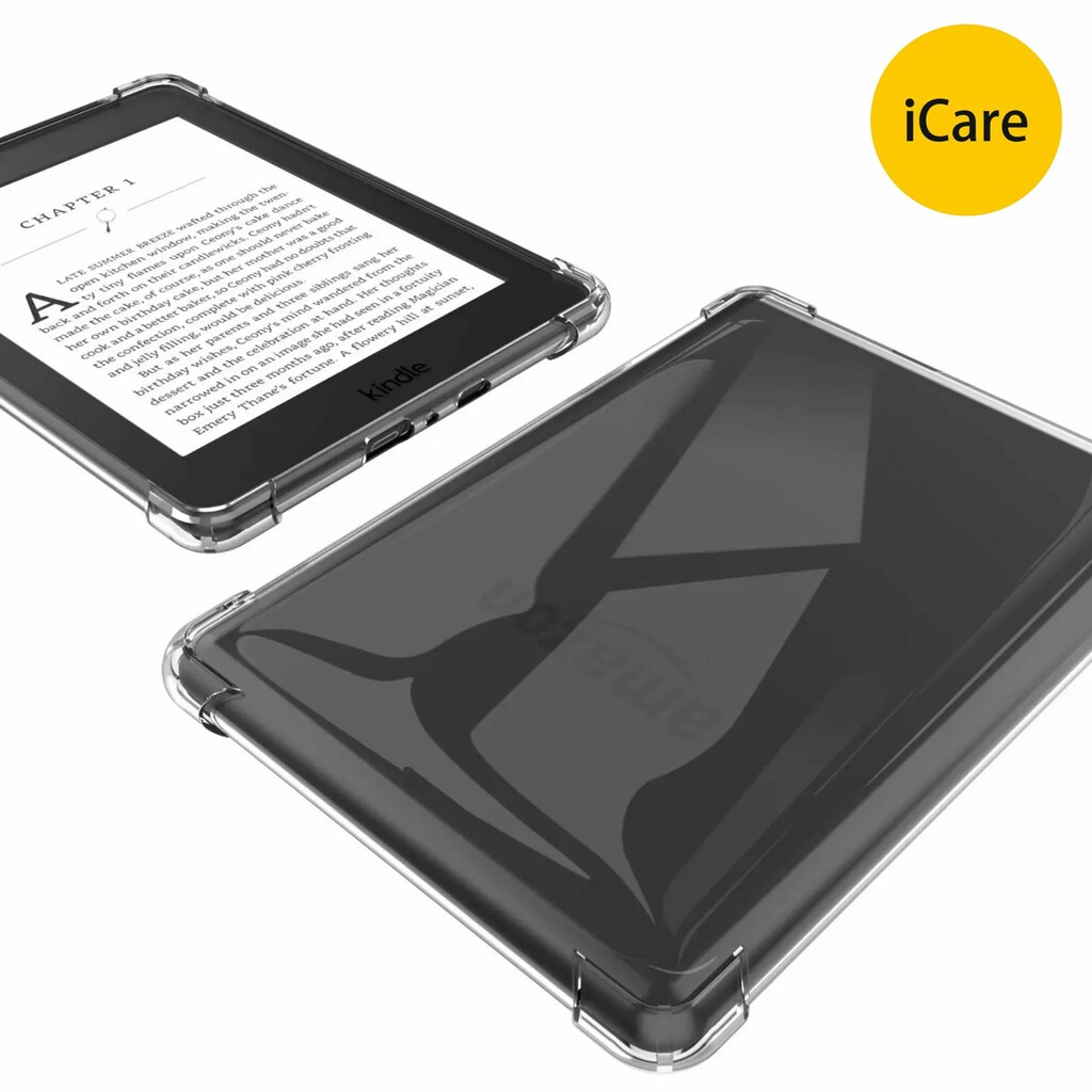 Clear Case Compatible for 6 Kindle 11th Generation 2022 Release (NOT FIT  Kindle Paperwhite/Oasis),Thin Slim Soft Flexible Silicone TPU Rubber Cover