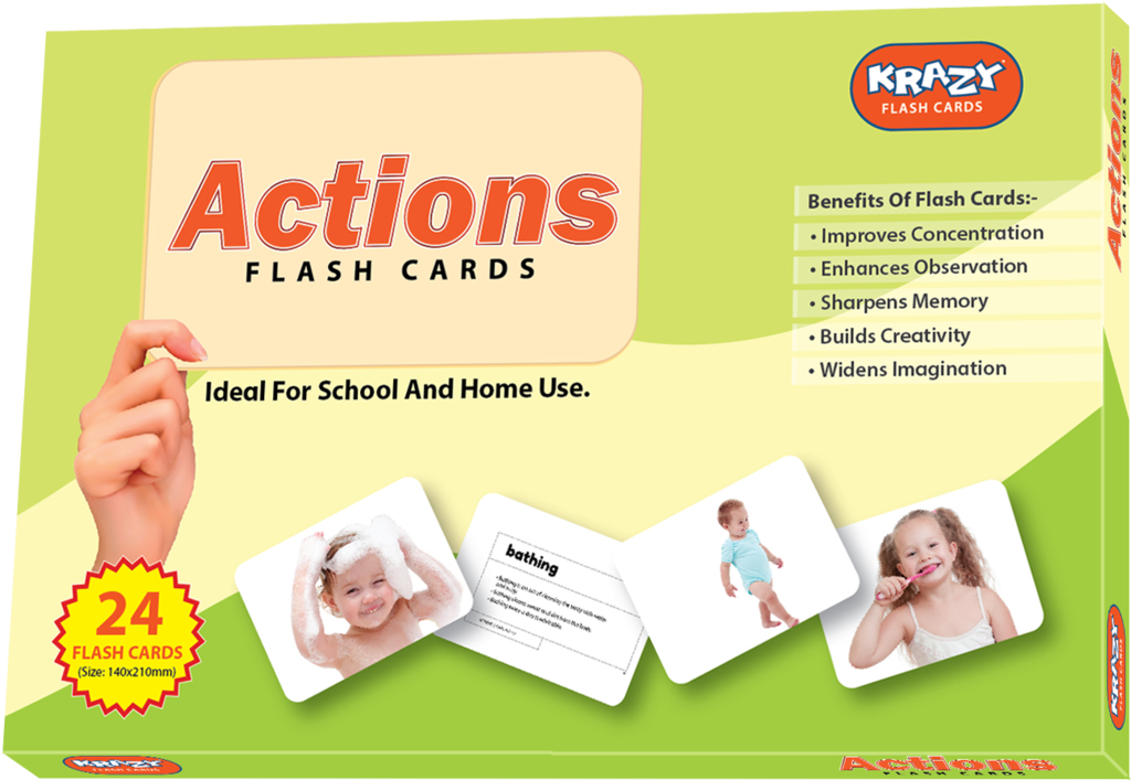 Actions - Baby Flash Cards - 24 Cards