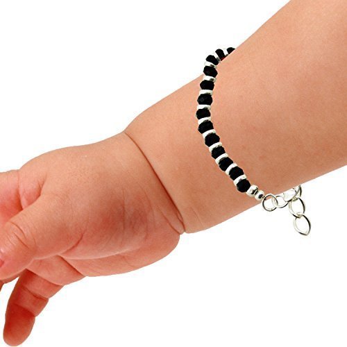 Baby boy clearance black beads bracelet