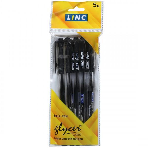 Linc Glycer Ballpen 3pcs Black