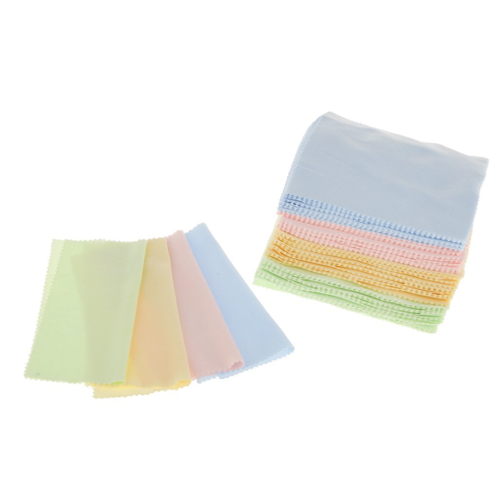 Glasses Cleaning Cloth 100 Pcs Microfiber Glass Cleaning Cloth