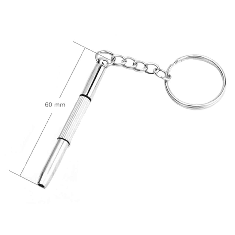 Mini Repair Keychain Screwdriver Tool For Home Sunglasses Eyeglass  Cellphone Watch Multi-function - Eyewear Accessories 3 In 1 Mini Screwdriver  Keychain Silver