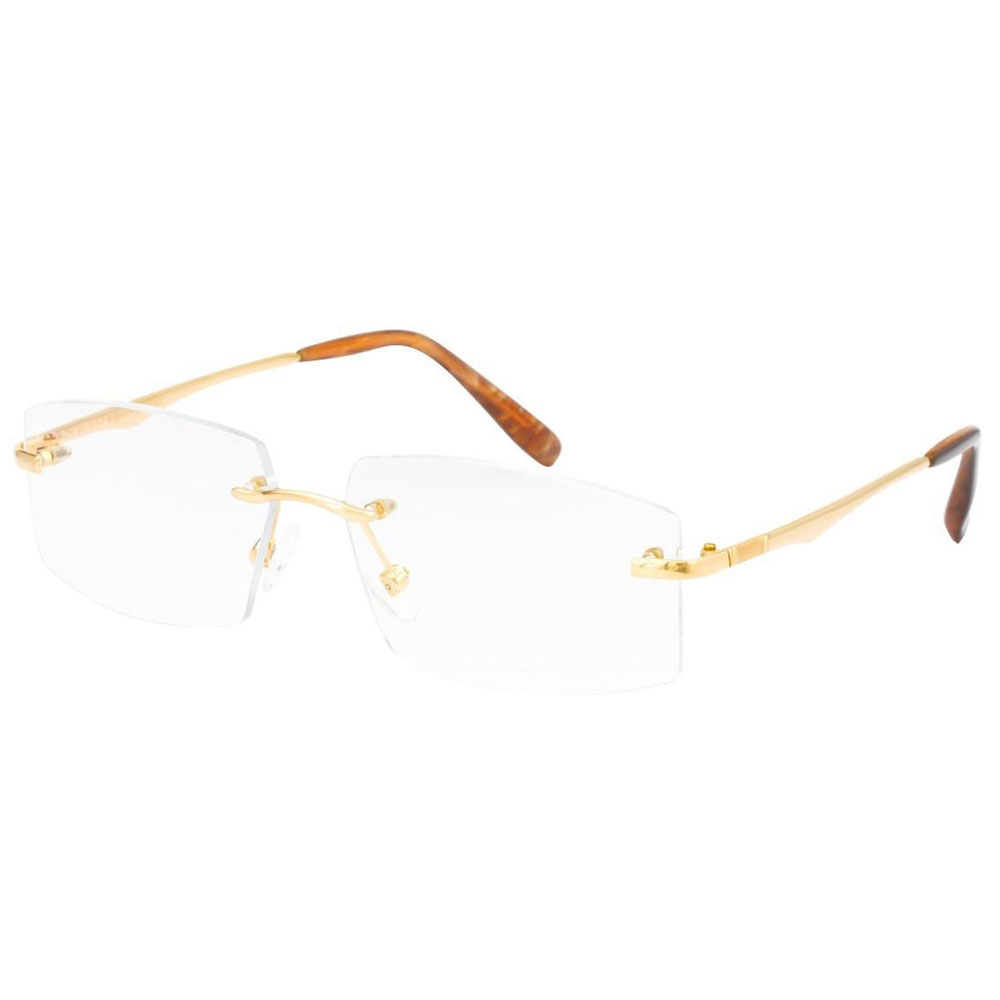 Rimless 18 Carat Pure Gold Frame - Pure Gold Frames RB Gold