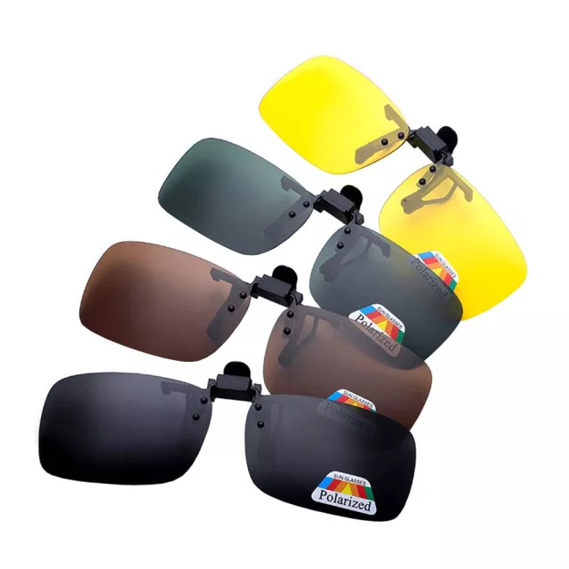 Flip Up Clip on Sunglasses Polarized Glasses Driving Anti Glare Men Women  UV400