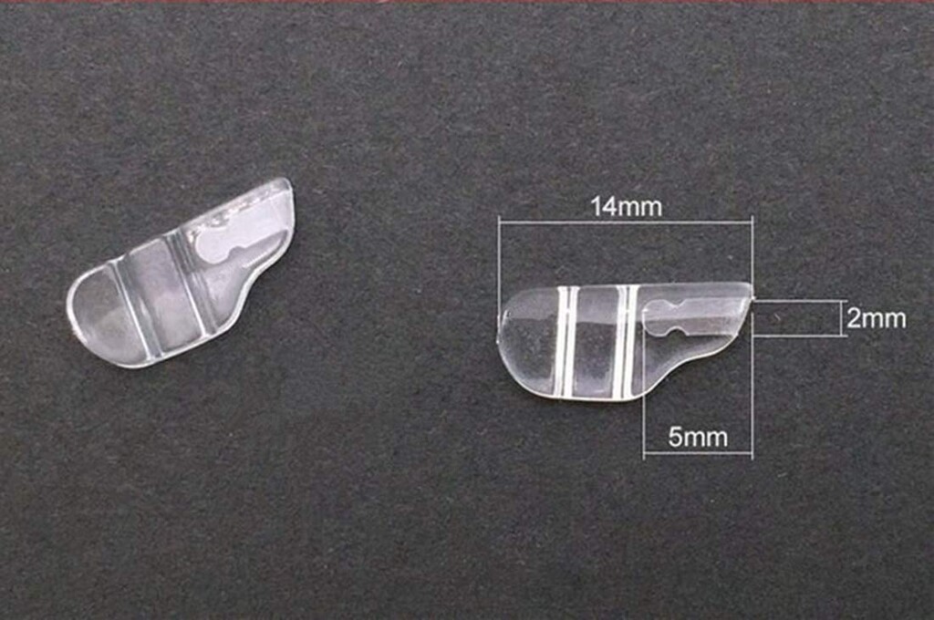 Semi Soft Silicone Eyeglasses Nose Pads Glasses Anti Slip Nose