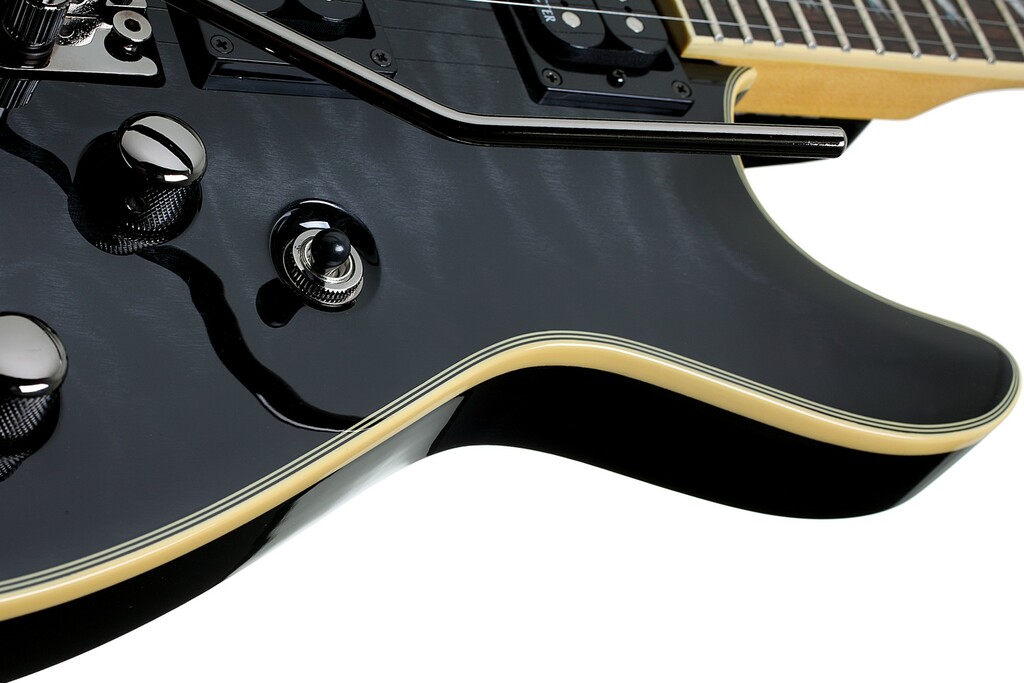 Schecter Omen Extreme-6 FR Electric Guitar - See-Thru Black