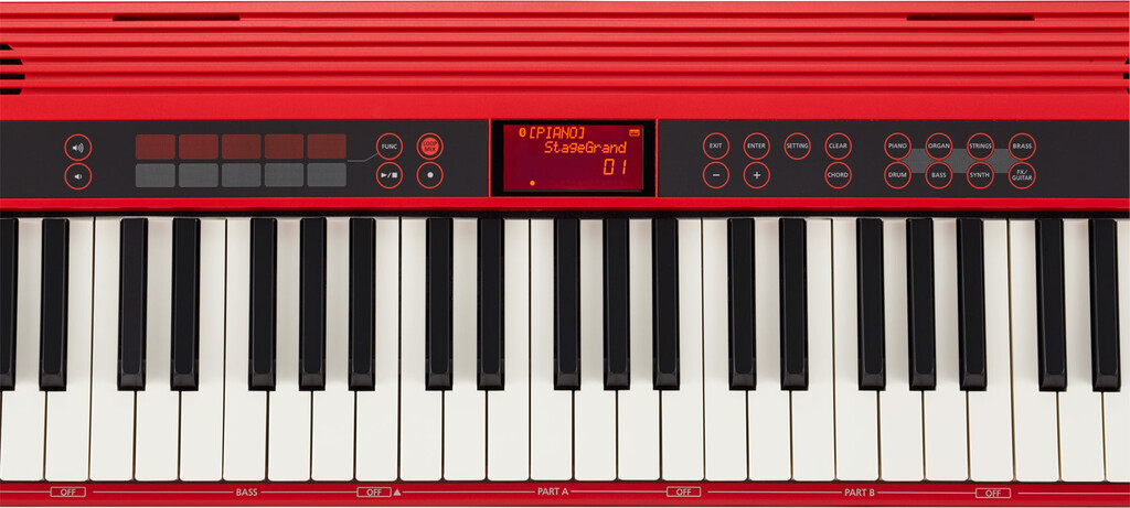✨新品級✨Roland G:KEYS GO-61K 61鍵 電源アダプタ付き Roland GO:KEYS 61-Key Touch-Sensitive Portable Keyboard GO-61K