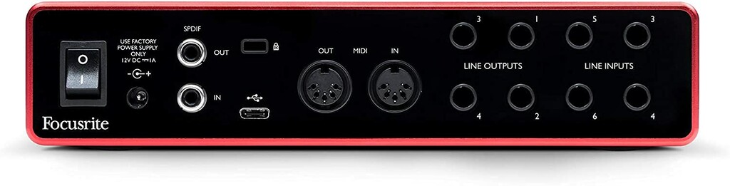 Focusrite SCARLETT 8I6 3rd Gen USB Audio Interface w/ Pro