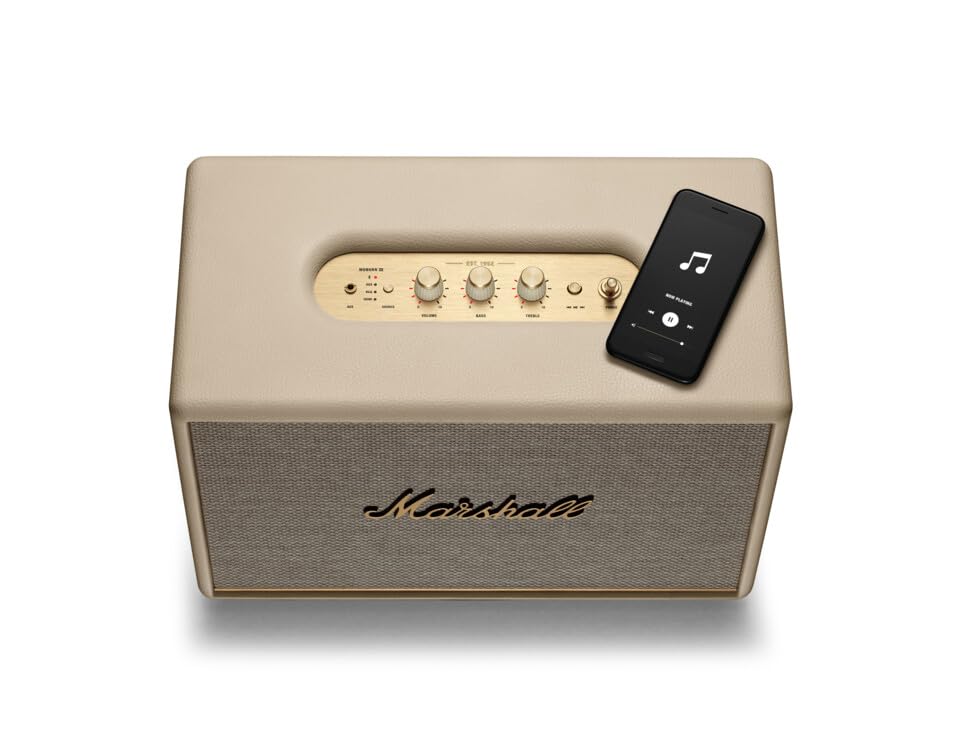 【美品・箱あり】Marshall マーシャル Woburn III cream Marshall Woburn III Bluetooth Wireless Speaker (Cream) | eBay