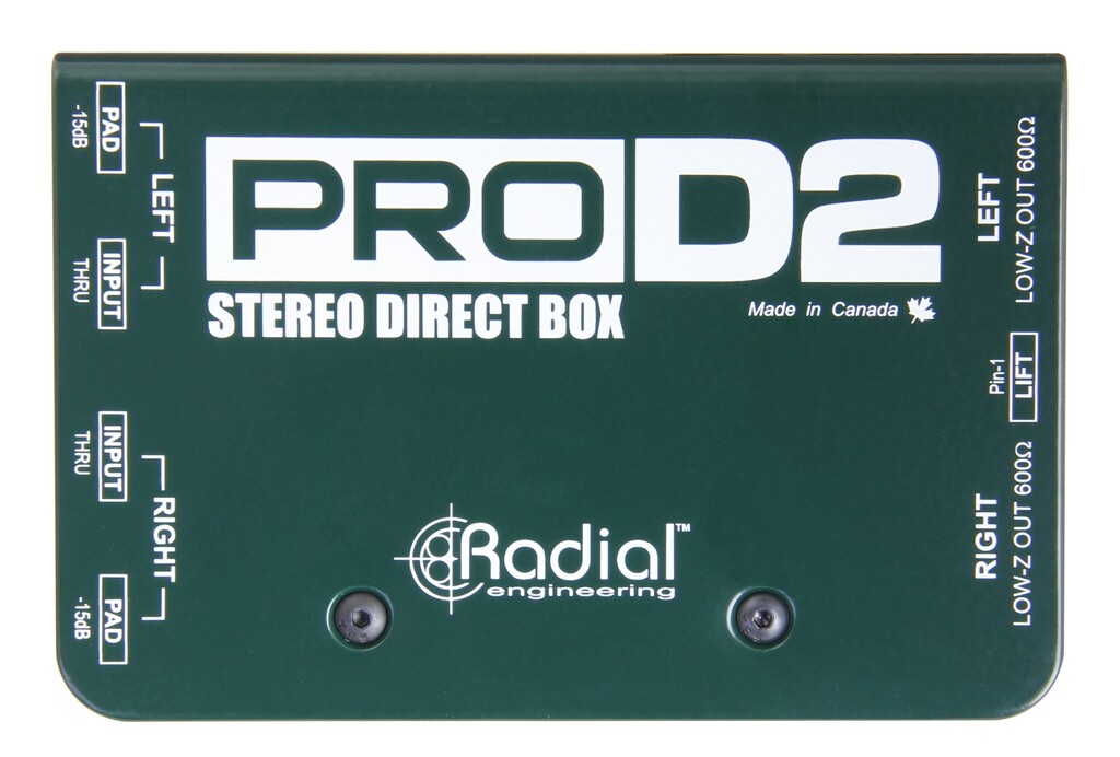 Radial ProD2 2-channel Passive Instrument Direct Box