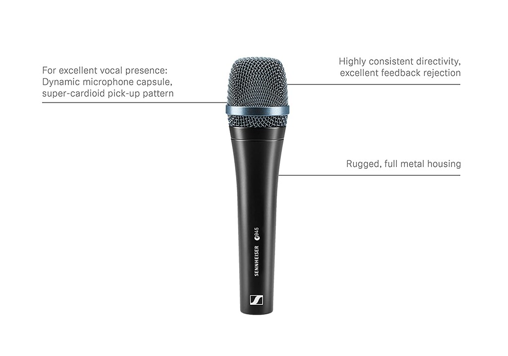 Sennheiser E 945 Supercardioid Dynamic Vocal Microphone