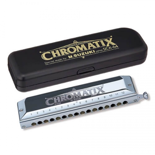 Suzuki SCX-64 64 Reeds, 16 Holes Chromatix Series Harmonica Key-C