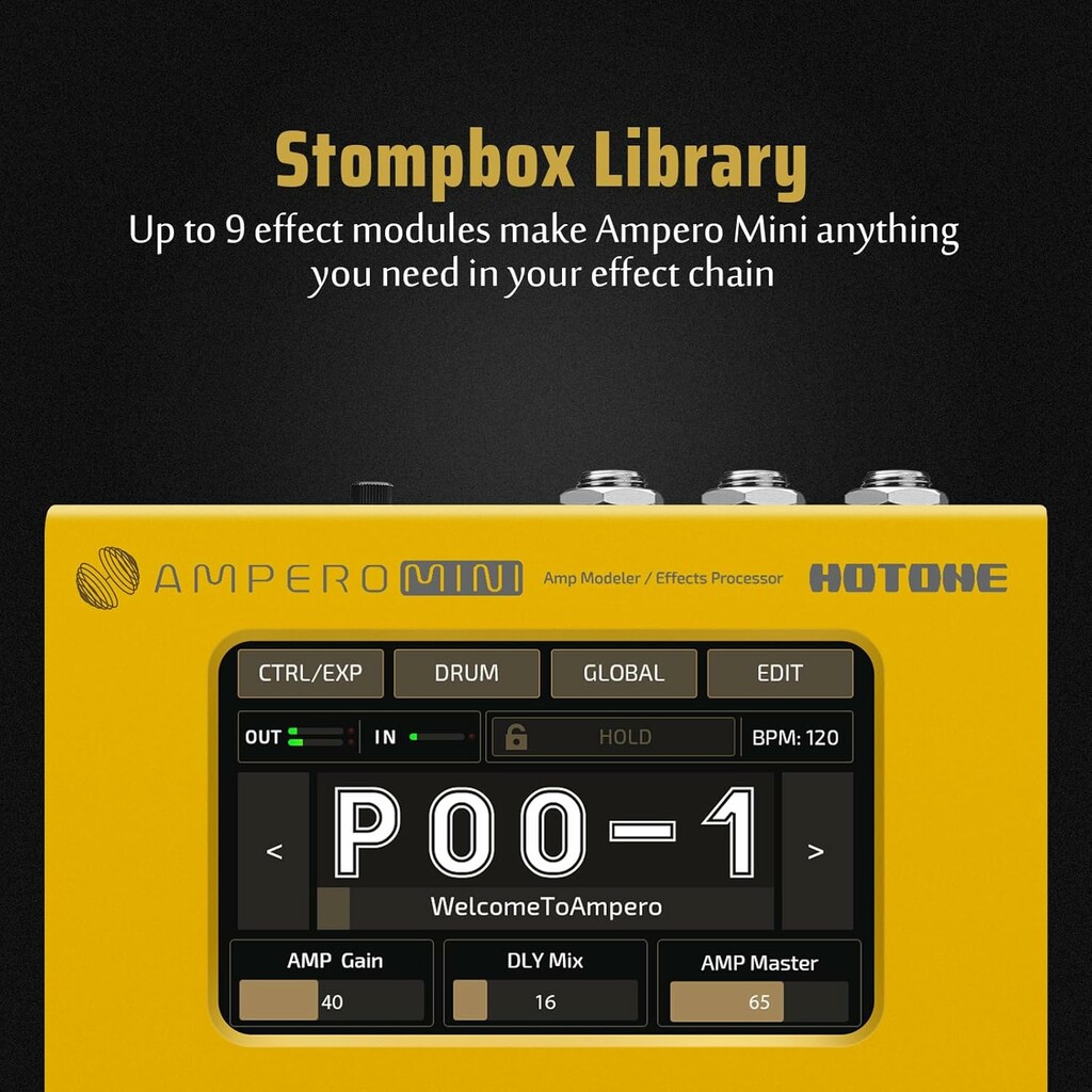Hotone Ampero Mini MP-50MG Amp Modeler And Effects Processor