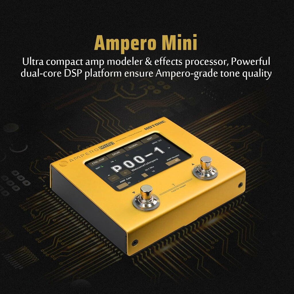 Hotone Ampero Mini MP-50MG Amp Modeler And Effects Processor