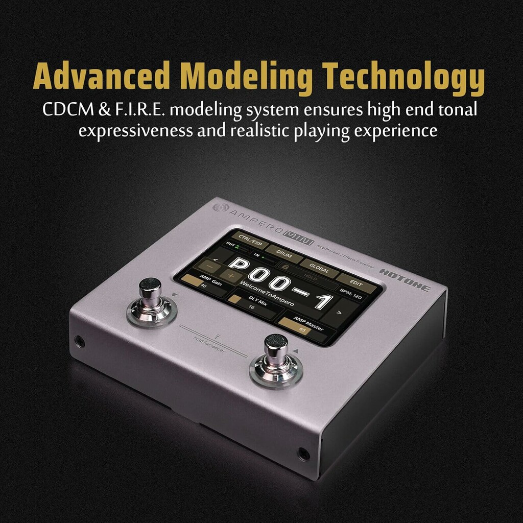Hotone Ampero Mini MP-50PT Amp Modeler And Effects Processor