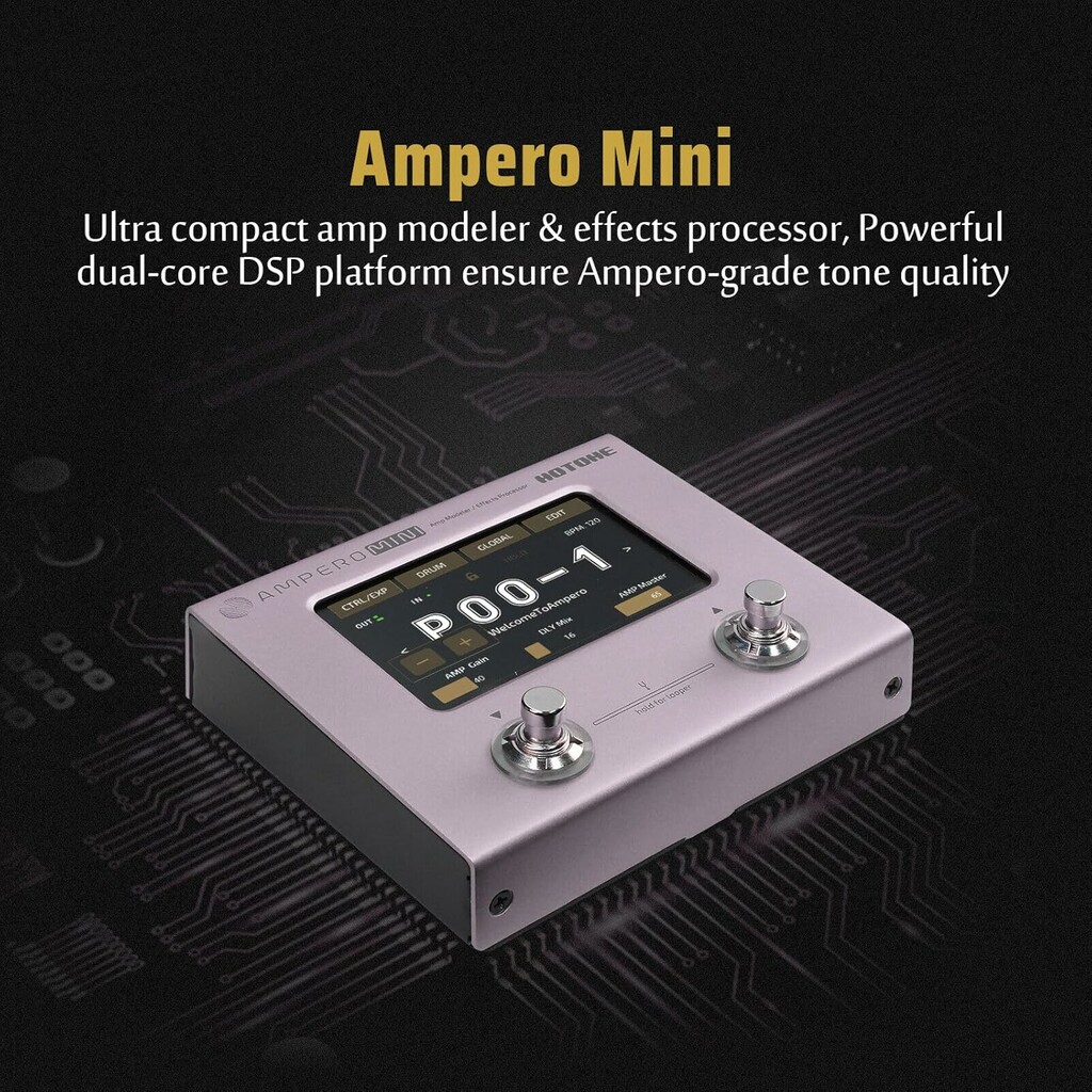 Hotone Ampero Mini MP-50PT Amp Modeler And Effects Processor