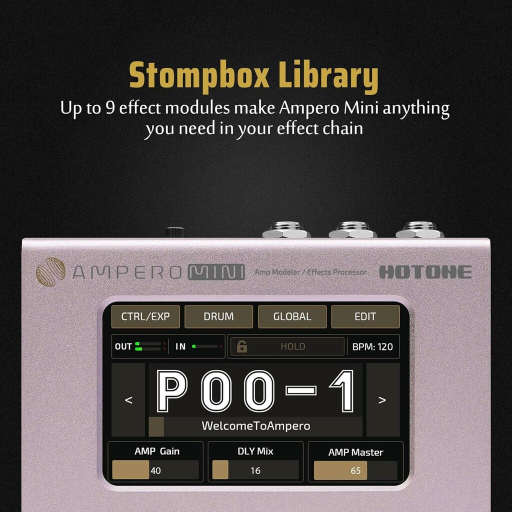 Hotone Ampero Mini MP-50PT Amp Modeler And Effects Processor