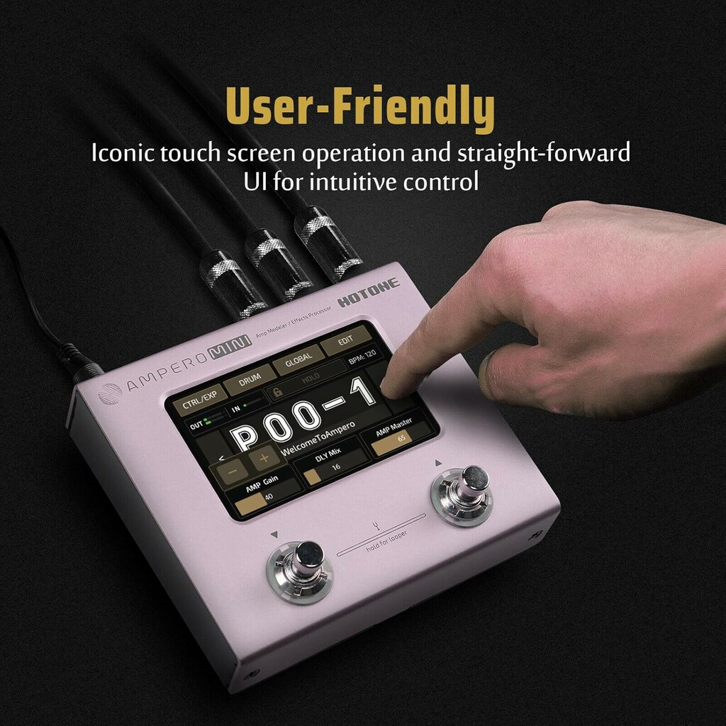 HOTONE ampero mini 限定カラー　purple taro 希少 Hotone Ampero Mini Amp Modeler and Effects Processor
