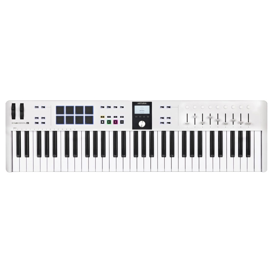 【除菌済み】Arturia KeyLab Essential 61 MIDI Arturia KeyLab Essential 61 mk3 MIDI Controller with 61 Velocity
