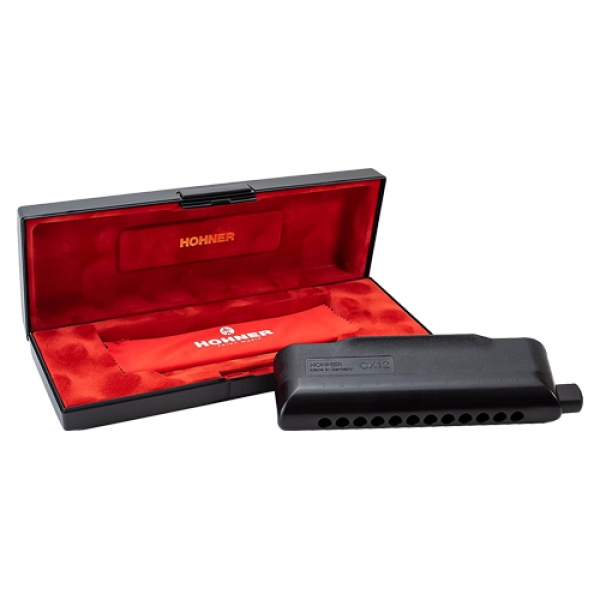 Hohner CX12 M754500 Black Chromatic Harmonica - Key Of C