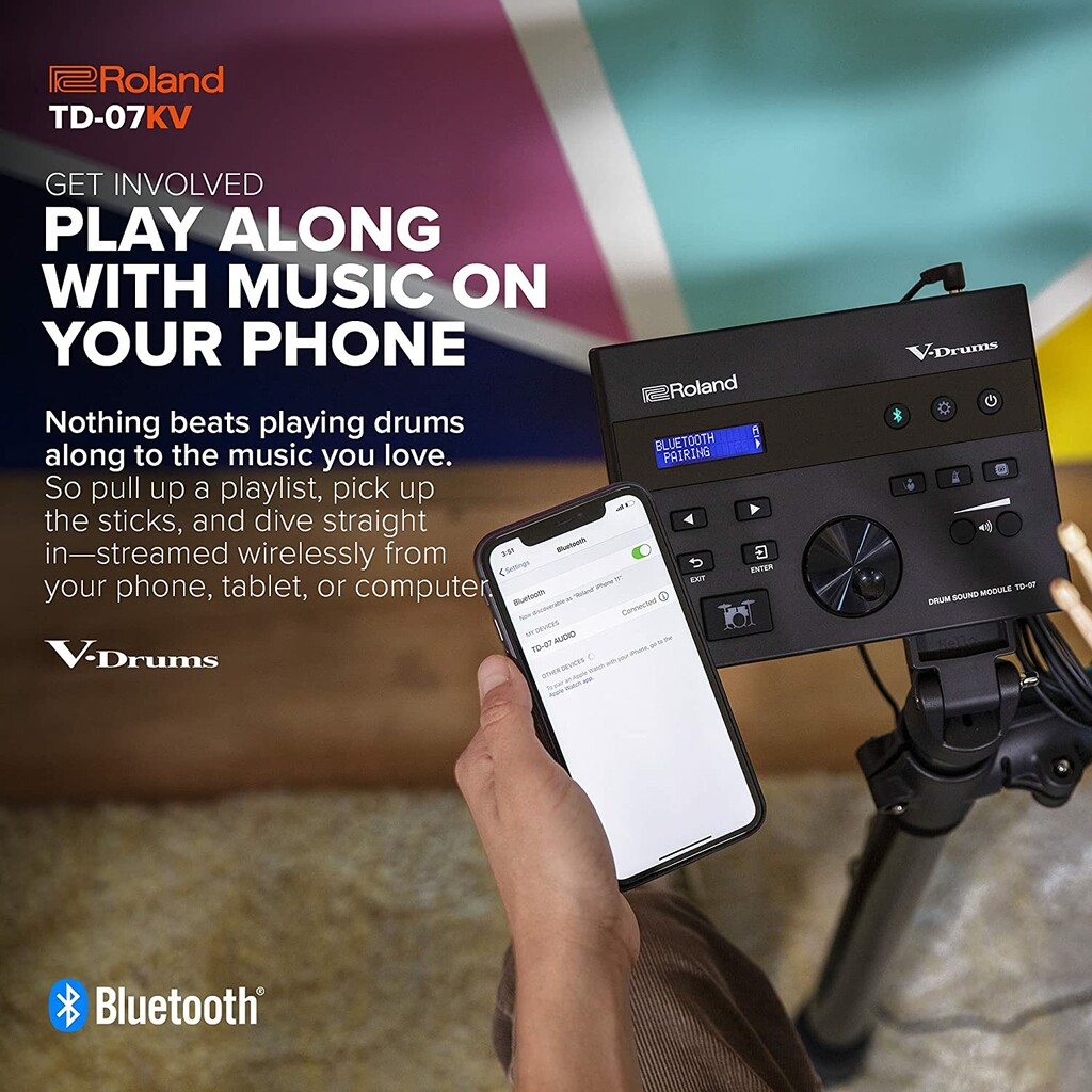 Roland V-Drums TD-07KV Electronic Drum Set