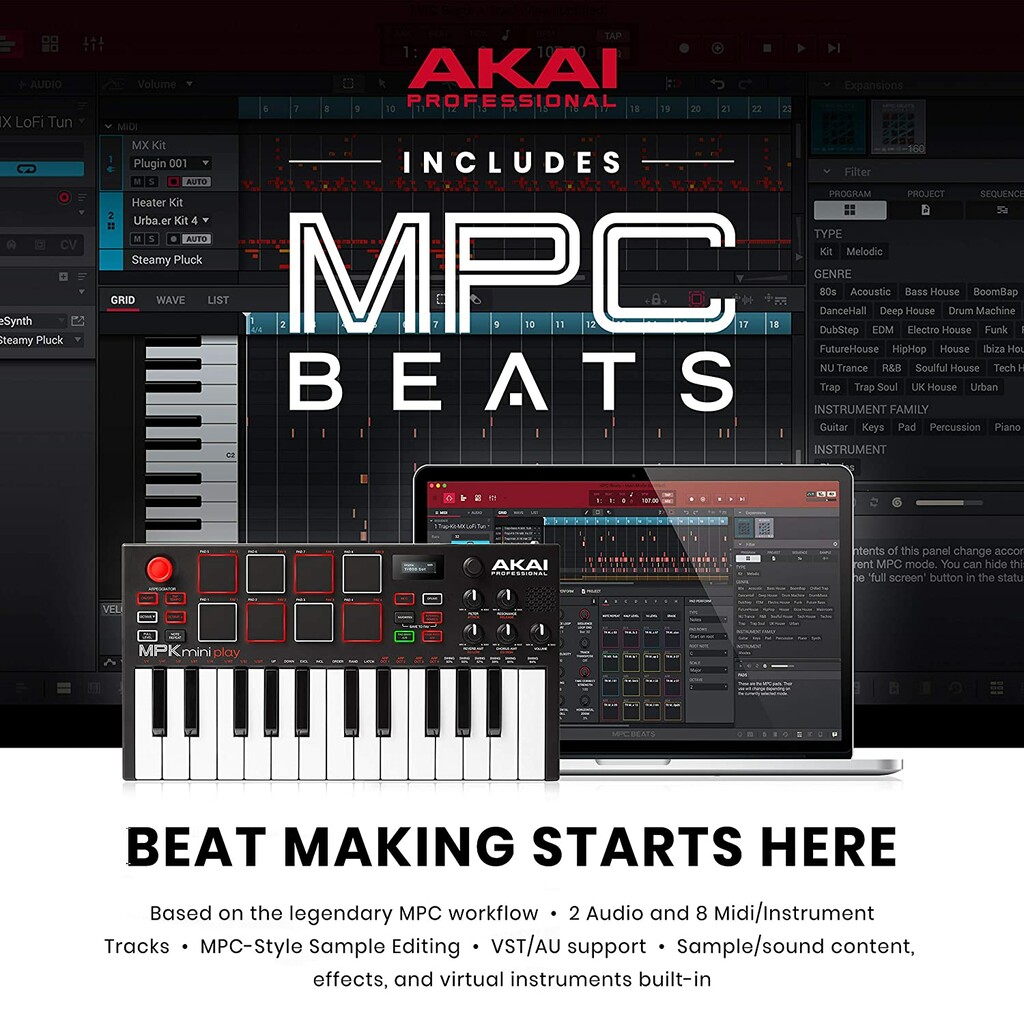 ⭐️未使用⭐️AKAI MPK mini & FL STUDIO セット ⭐️未使用⭐️AKAI MPK mini & FL STUDIO セット ⭐️未使用