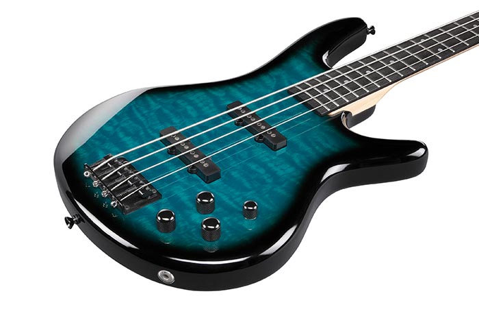 Ibanez GSR280QA TMS 4-String Bass Guitar - Transparent