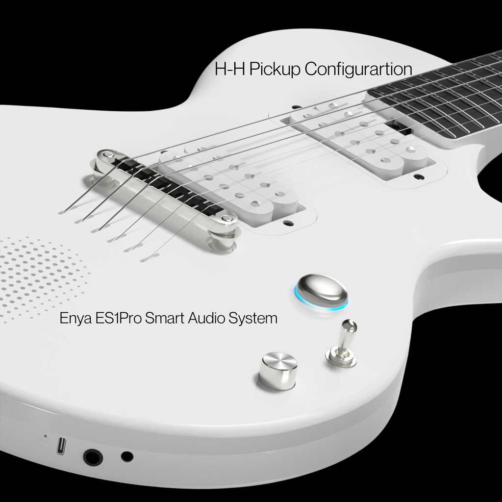 Enya Nova GO Sonic Smart Electric Guitar - White