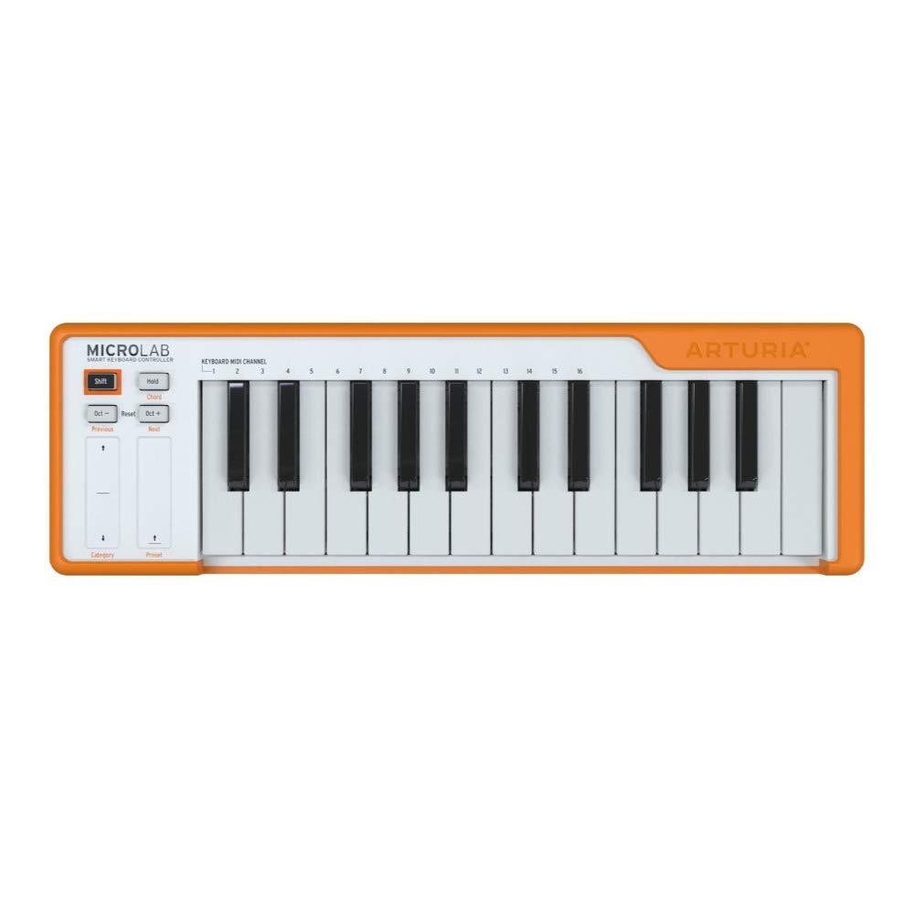 Arturia Microlab 25 Key Usb Midi Keyboard Controller - Orange