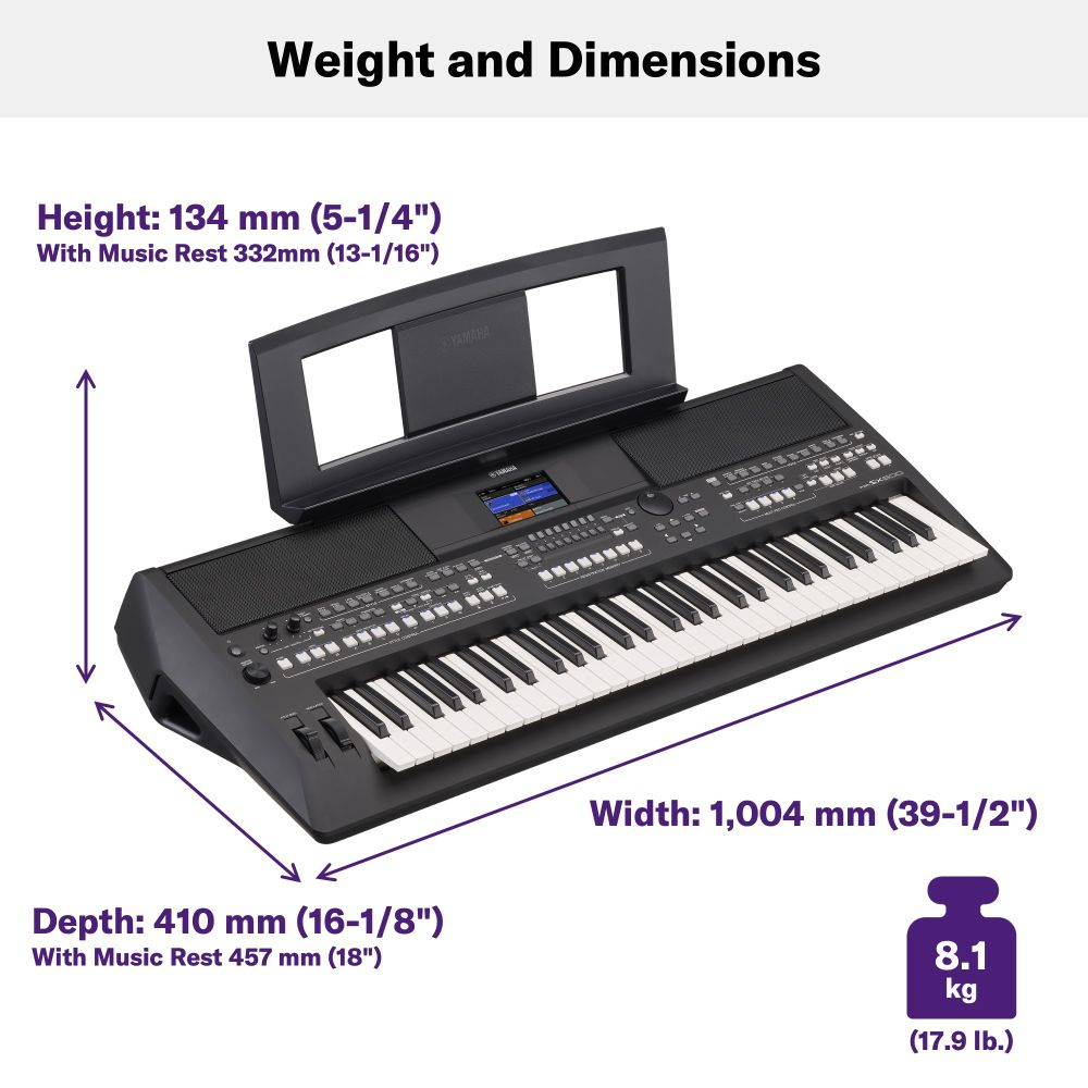 Yamaha PSR-SX600 61-key Arranger Workstation Keyboard