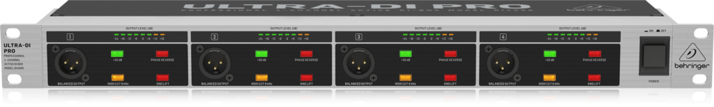 Behringer Ultra-DI Pro DI4000 4-channel Active Instrument