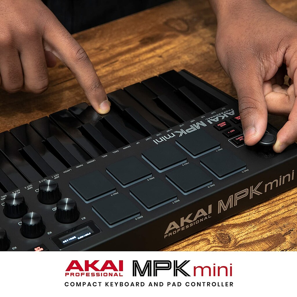 Akai MPK Mini MK3 Keyboard Bundle with Samson SR350 Studio Headphones –  Pixel Pro Audio