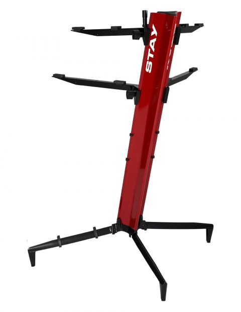 Stay Music Tower 1300/02 Double Keyboard Stand - Red