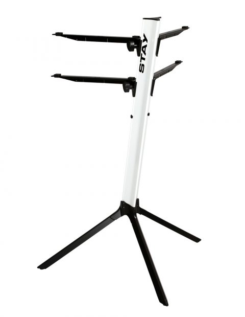 Stay Music Slim 1100/02 Double Keyboard Stand - White