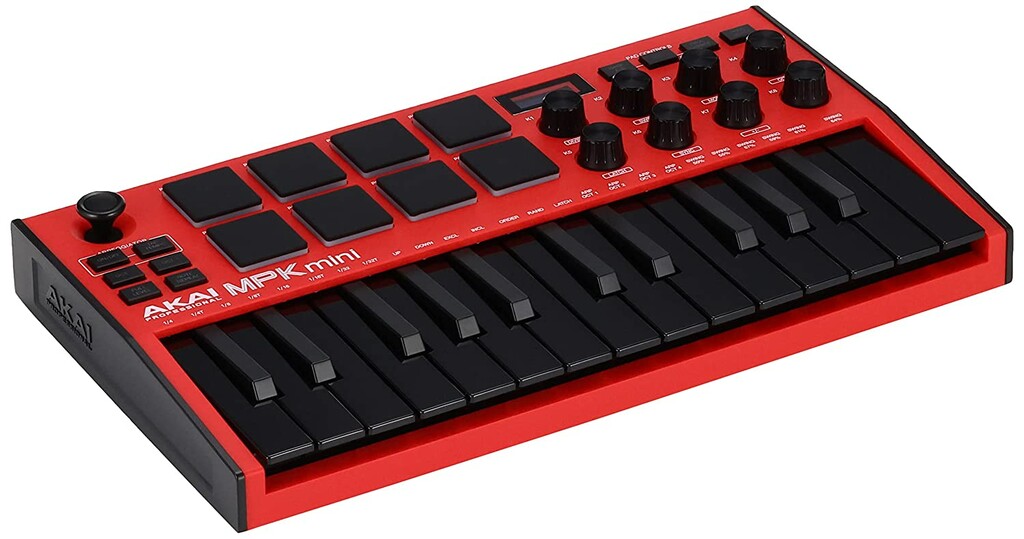 AKAI MPK mini MK3 Professional MIDI Keyboard Controller Red New in