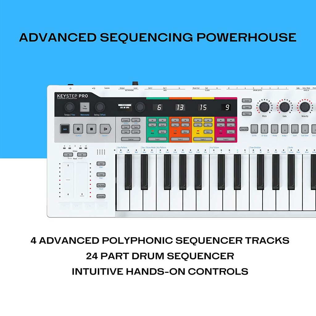 Arturia KeyStep Pro 37-key Midi Keyboard Controller