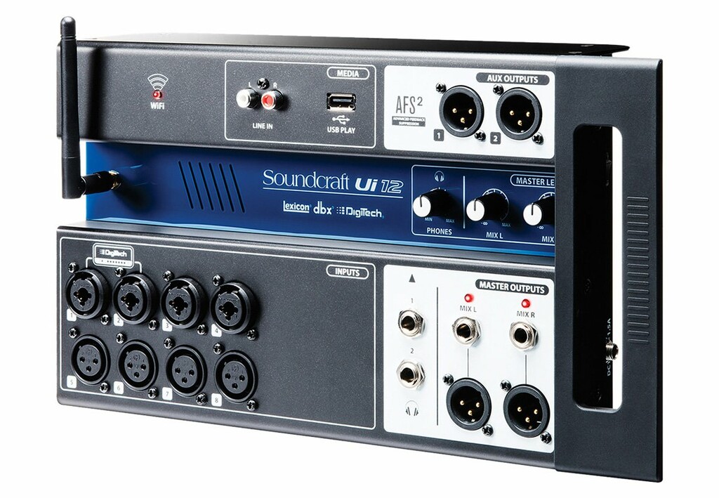 Soundcraft Ui12 デジタルミキサー（本体＋電源アダプター） Soundcraft Ui12 12-channel 12-channel Digital Mixer With Wireless