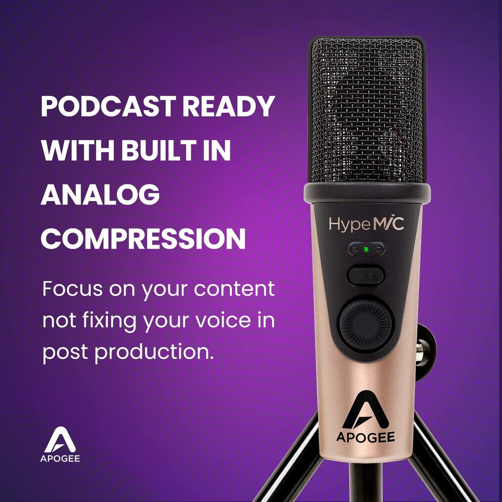 Apogee HypeMic USB Microphone With Analog Compressor
