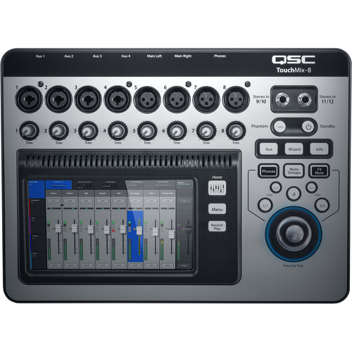 QSC TouchMix-8 14-channel Touchscreen Compact Digital Mixer