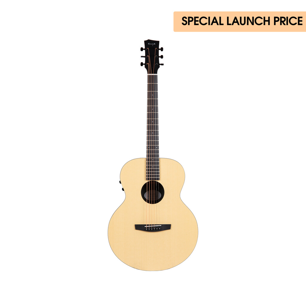 Enya EA X0 EQ Transacoustic Grand Auditorium Acoustic Guitar