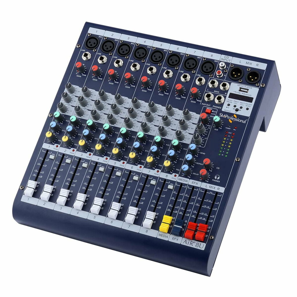 Studiomaster AiR 8U 8 Channel Mixer With USB