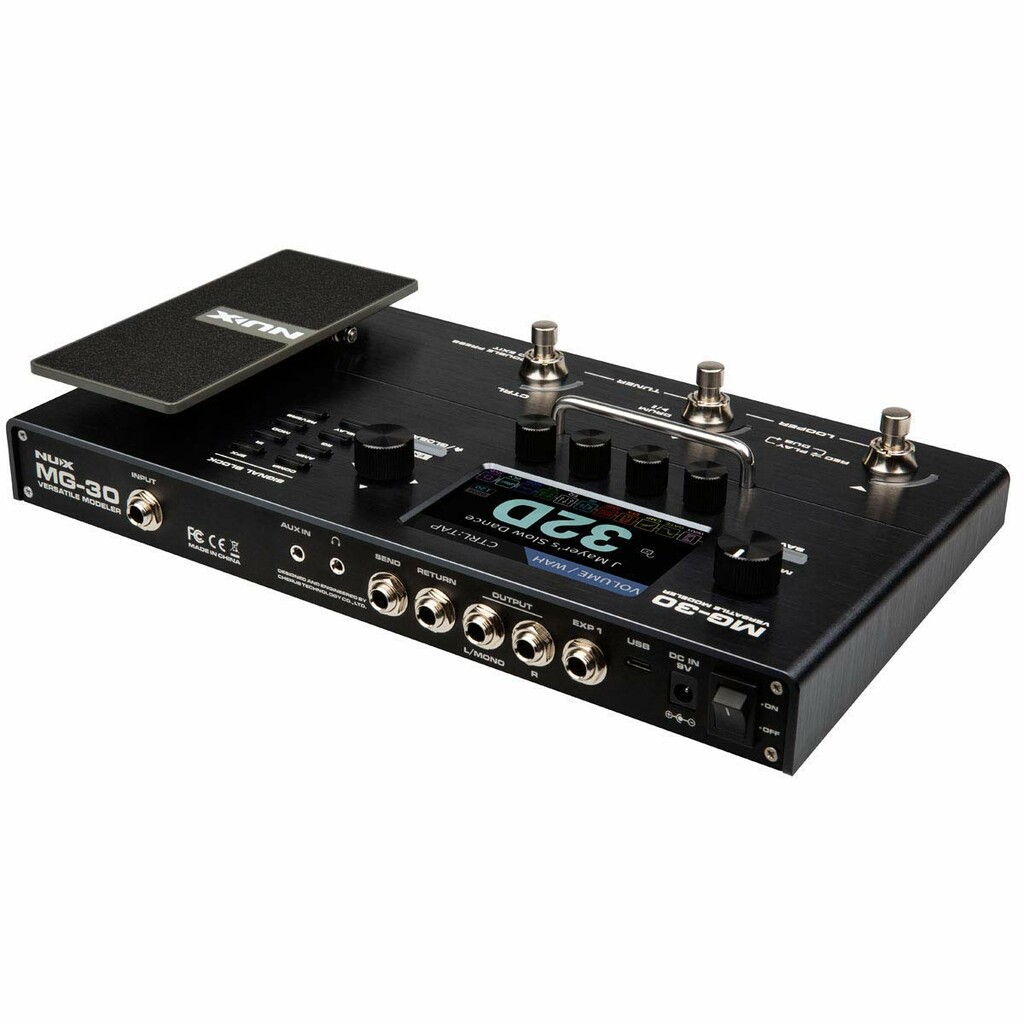 NUX MG-30 Versatile Modeler Guitar Multi-Effects Pedal NUX MG-30 Versatile Modeler Guitar Multi-Effects Pedal
