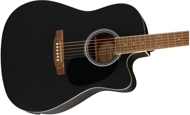 Fender FA-25CE Dreadnought Acoustic Electric Guitar - Black