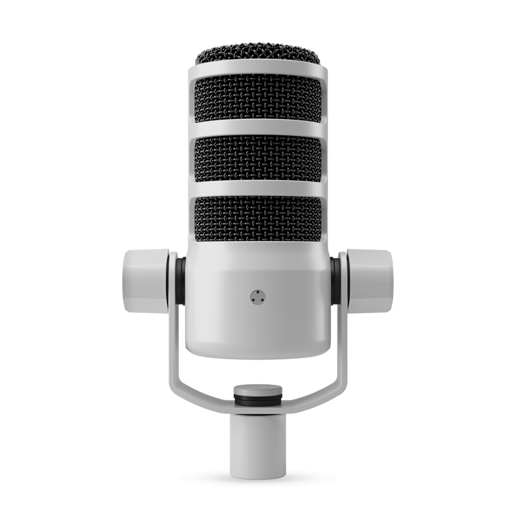 Rode PodMic Cardioid Dynamic Broadcast Microphone - White