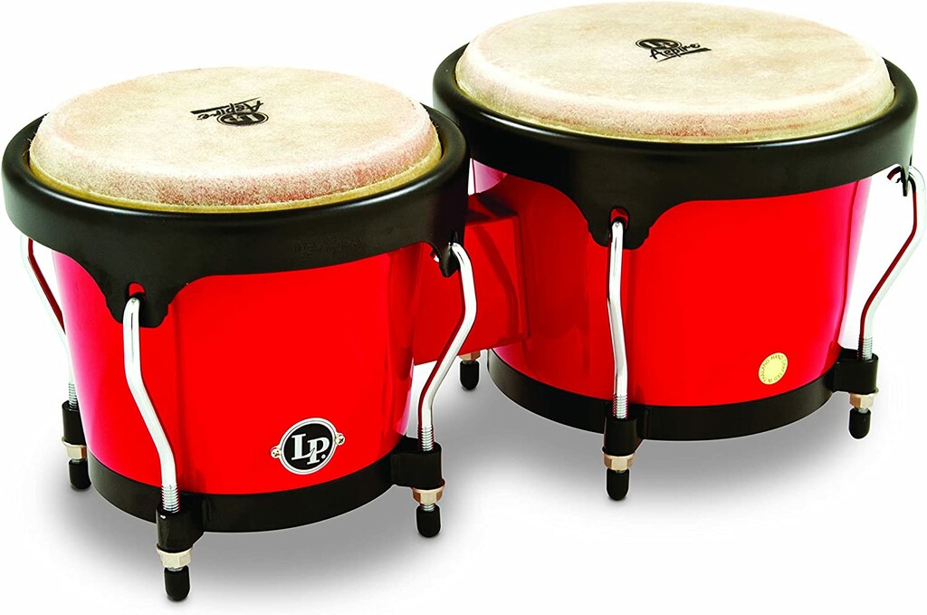 赤　ボンゴLPA601-RW Aspire Wood Bongo Red Latin Percussion LPA601-RW Aspire Wood Bongos - Red Wood
