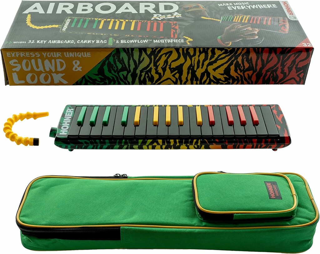 (未使用･未開封品)　HOHNER Airboard Rasta 32 鍵盤ハーモニカ qdkdu57 Hohner メロディカ melodica AIRBOARD RASTA 32 【32鍵盤・鍵盤
